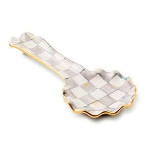 Mackenzie Childs | Sterling Check Ceramic Spoon Rest
