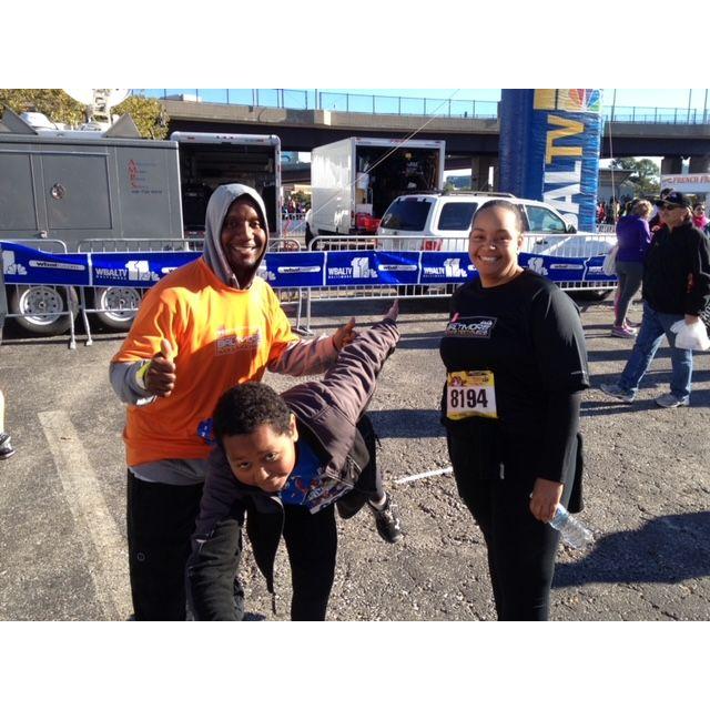 Damien, Mona & Darius at The Baltimore Running Festival 2012