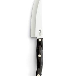 Cutco - CUTCO Model 3738 Hardy Slicer.....6.3" High-Carbon Stainless Double-D® serrated blade.........5.7" Classic Brown handle (sometimes called black)........In factory-sealed plastic bag.