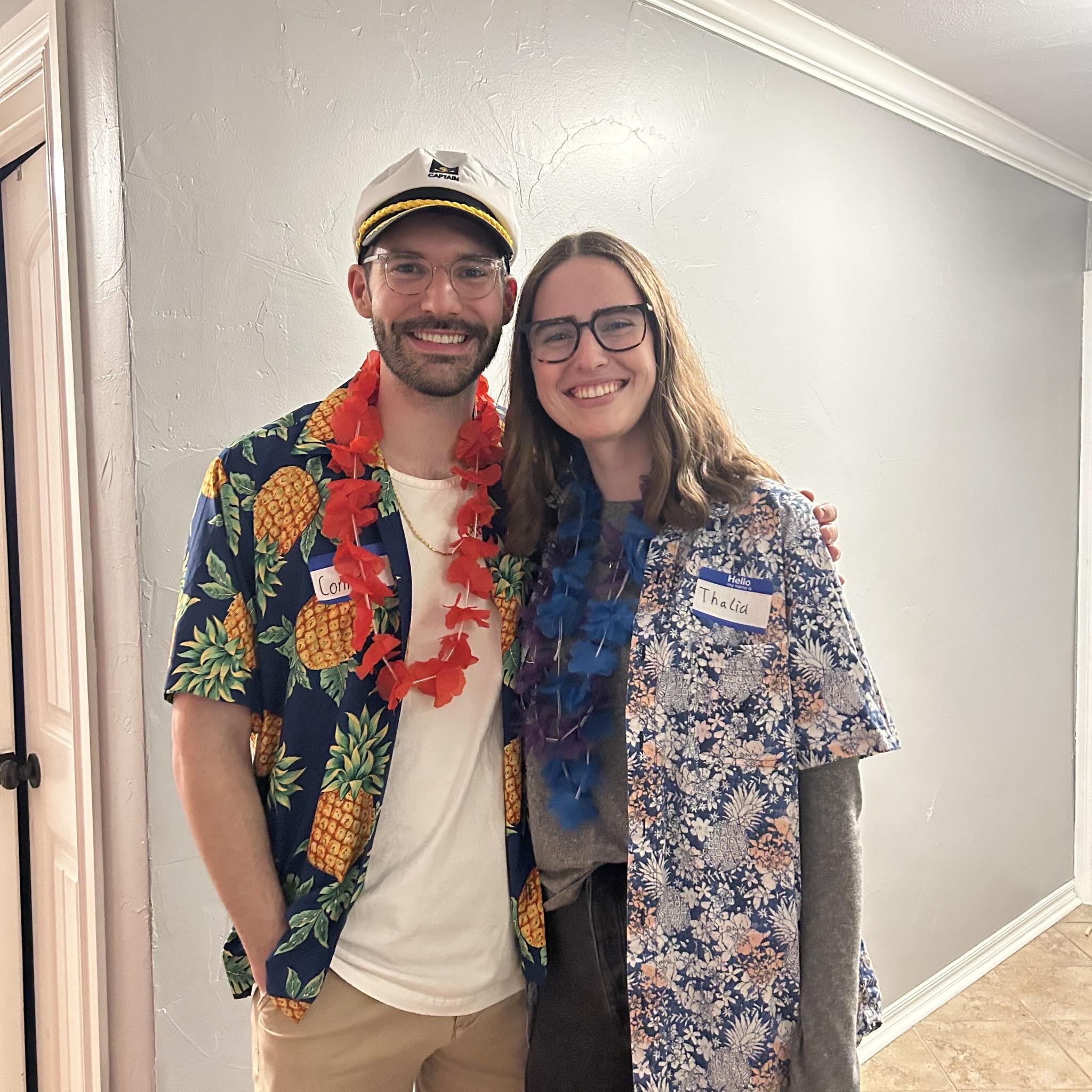 Thalia's first Hawaiian shirt