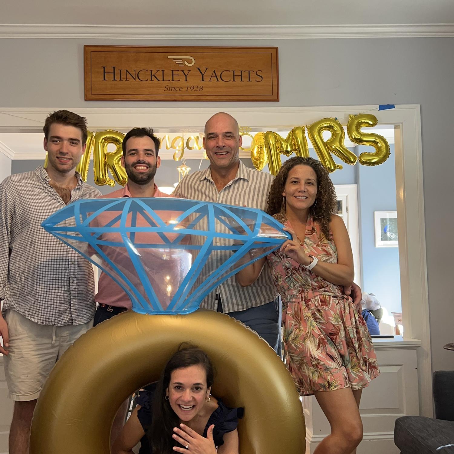 Surprise engagement celebrations