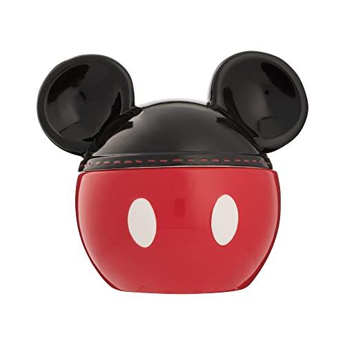 Vandor 89042 Disney Mickey Mouse Sculpted Ceramic Cookie Jar, Red, Black