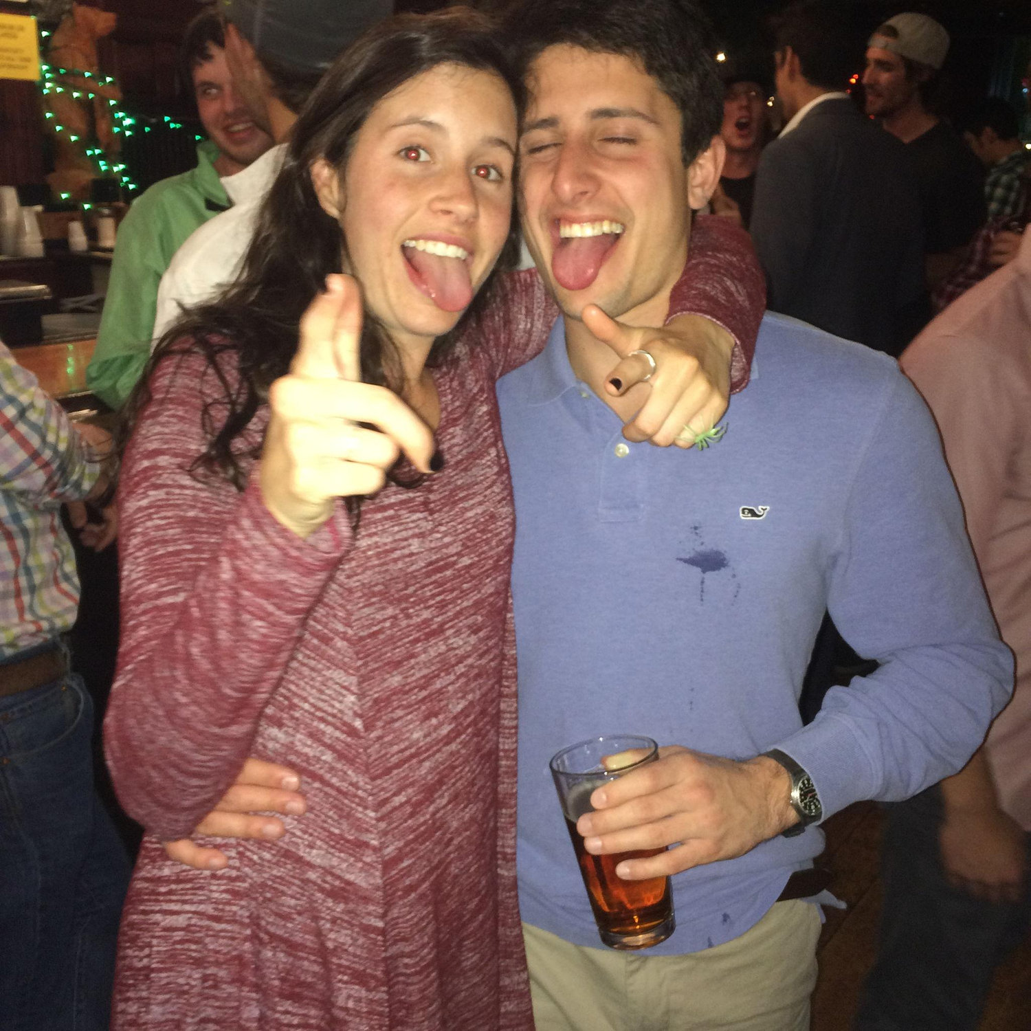 Celebrating Elizabeth's 21st birthday in Downtown Greenville.