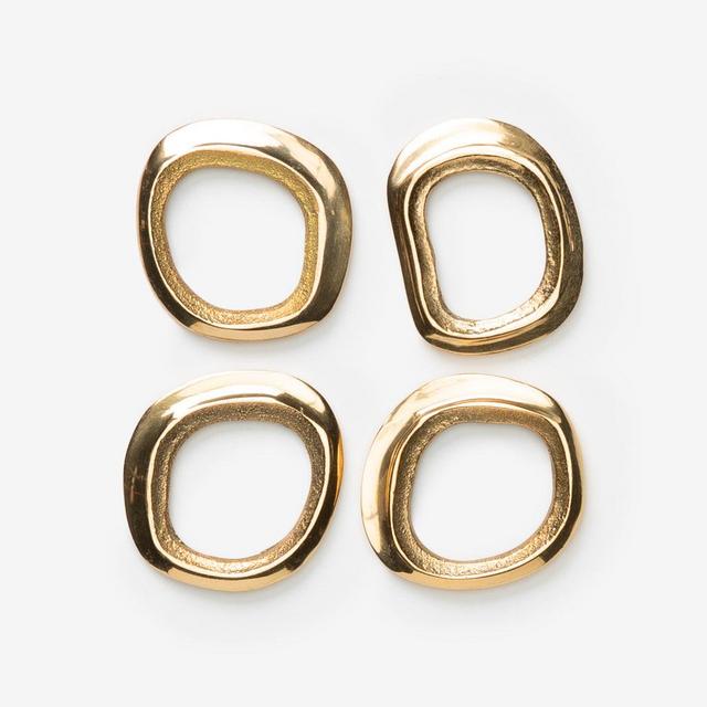 Brass Napkin Rings (Set of 4)
