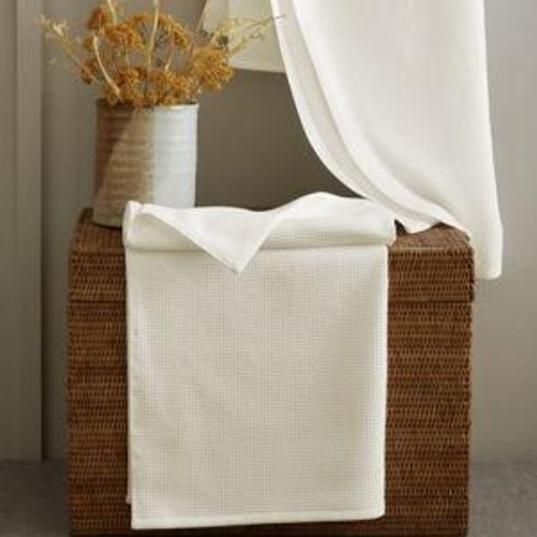 Turkish Waffle Terry Bath Sheet Bundle in Ivory