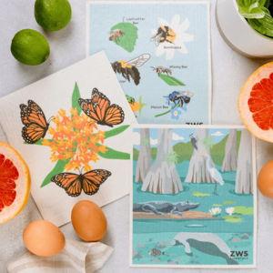 Swedish Dish Cloth - Wildlife Bundle of 3