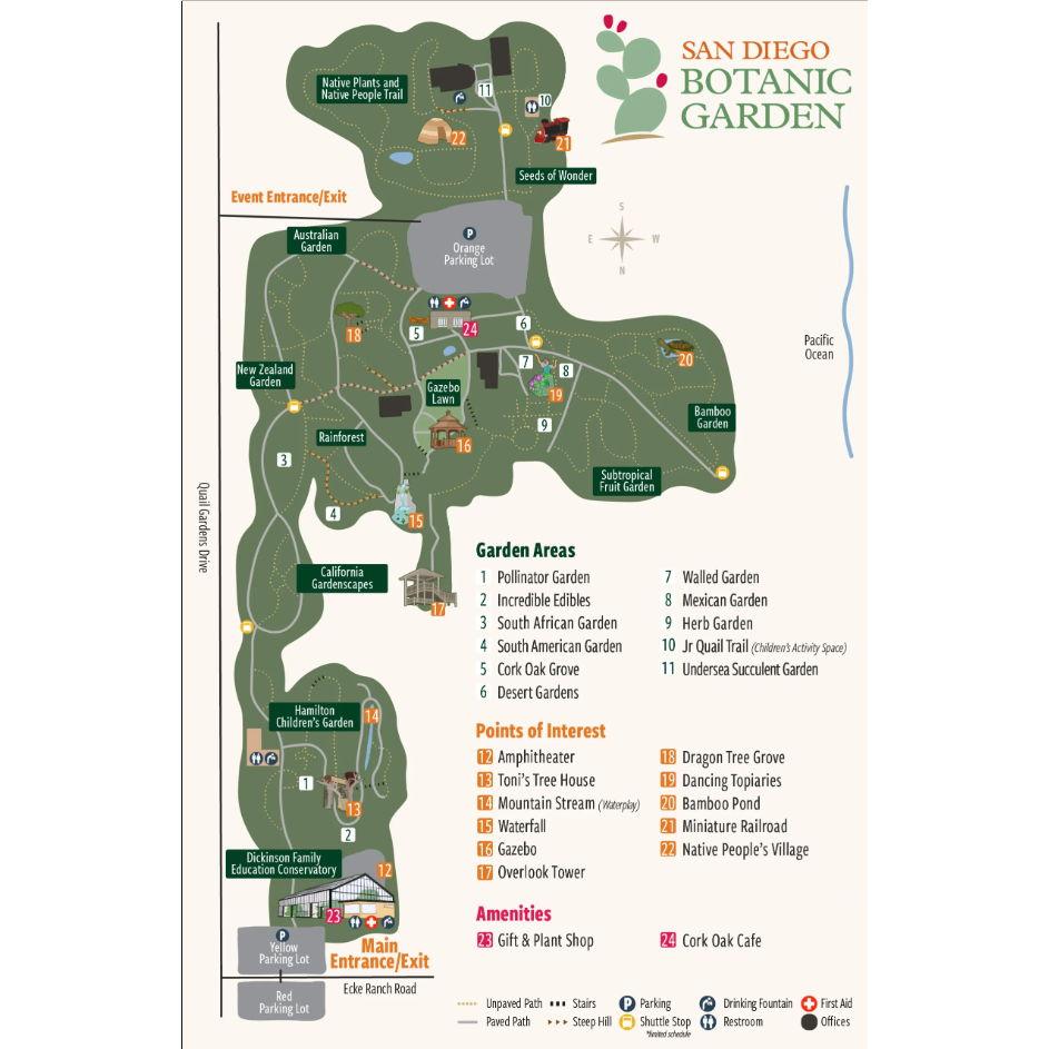 Botanic Garden Map