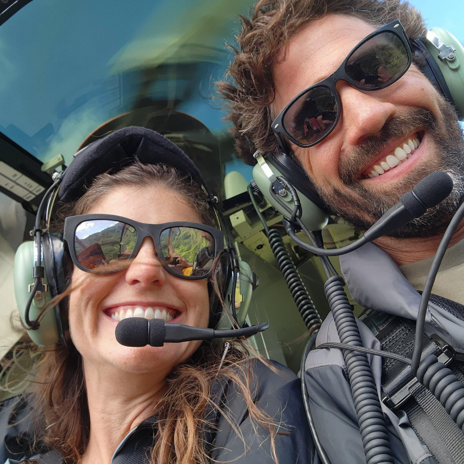 Helicopter ride over island of Kauai