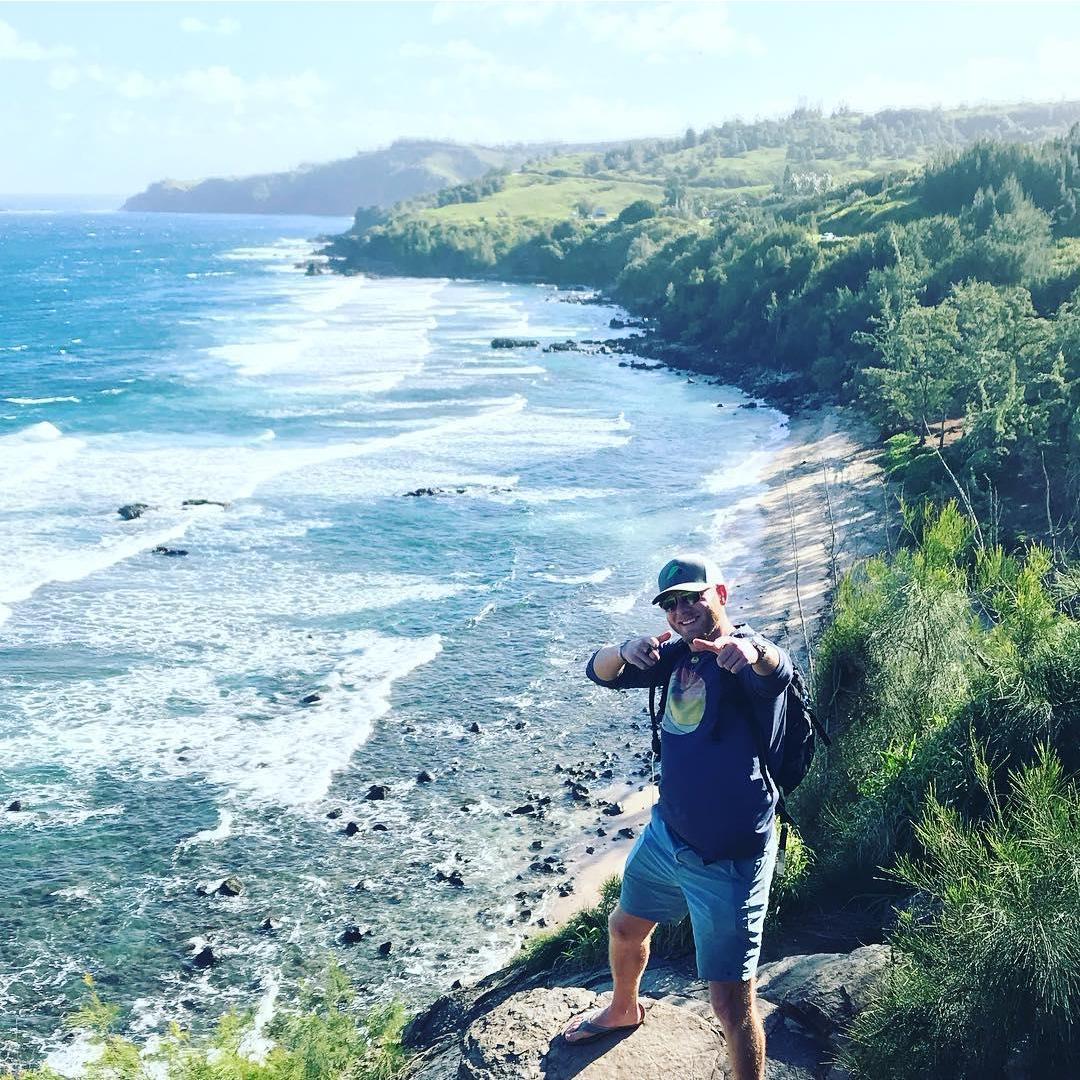 The cliffs at Kapalua, Hawaii