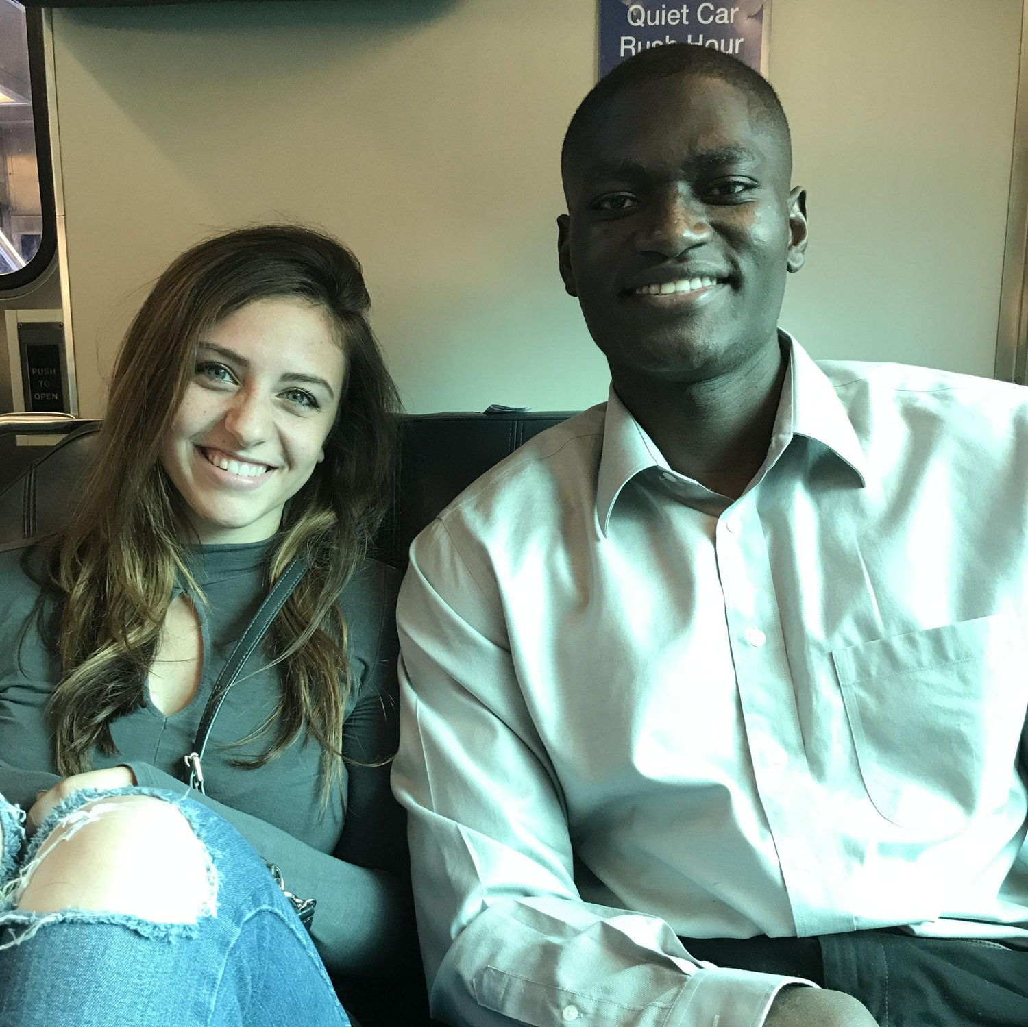 august 2017 - train into chicago for our first date