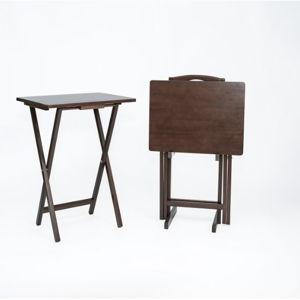 Folding TV Tray Table Set of 2