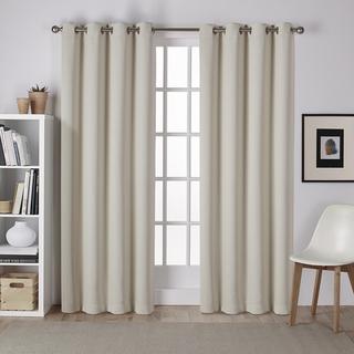 Sateen Room Darkening Curtain Panel, Set of 2