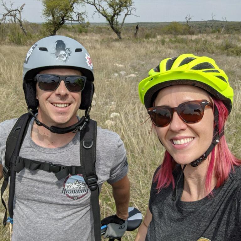 Biking in Texas hill country