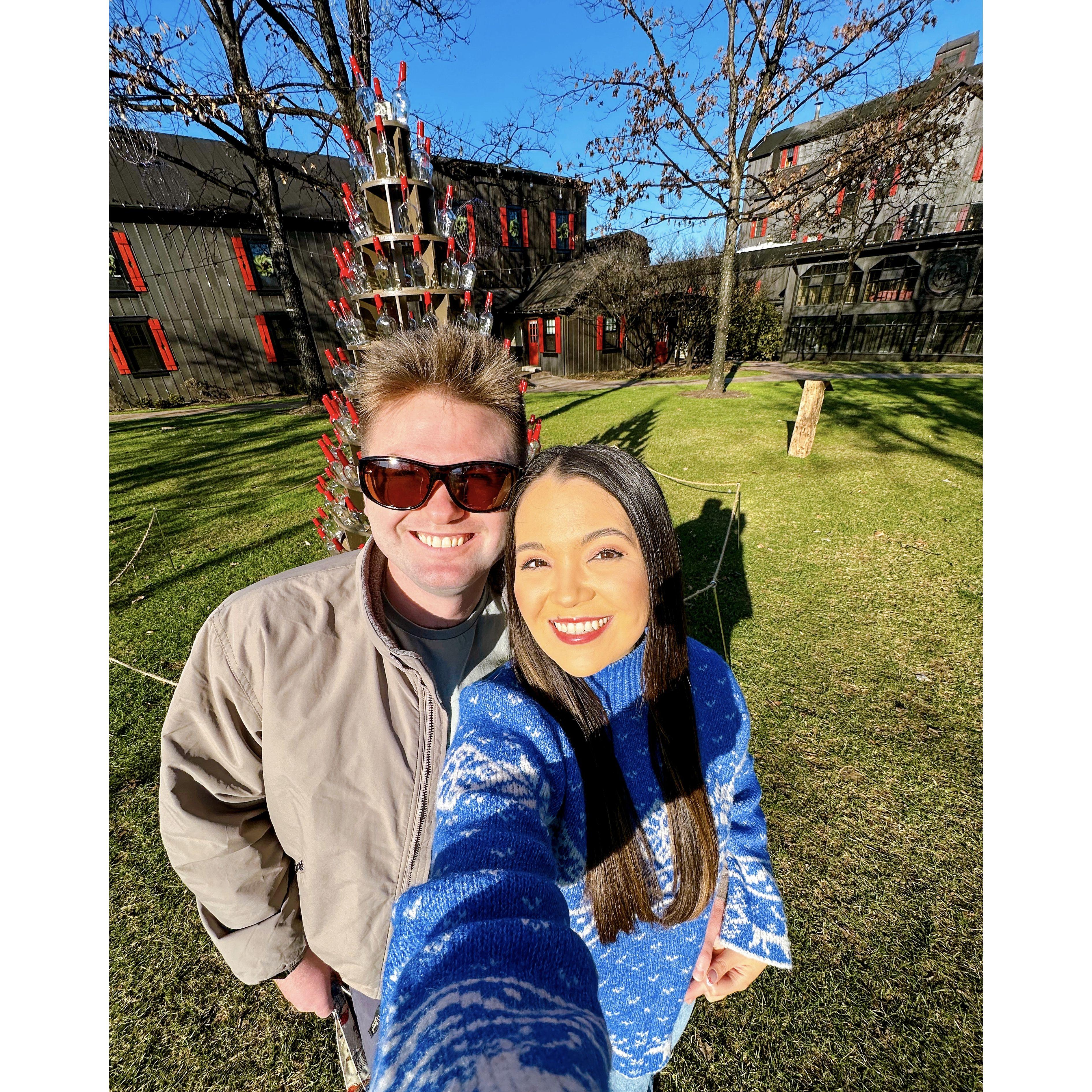 At Makers Mark in KY! Joe has grown to really love bourbon!