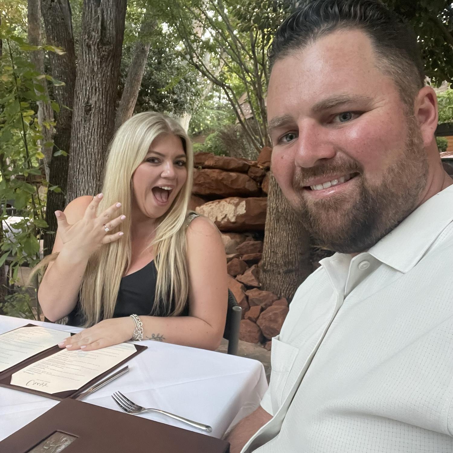 Celebratory engagement dinner!