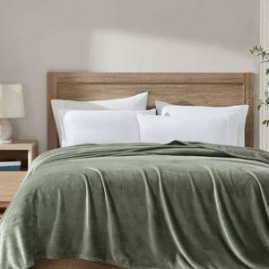 Nautica Solid Ultra Soft Plush Fleece Blankets - Macy's