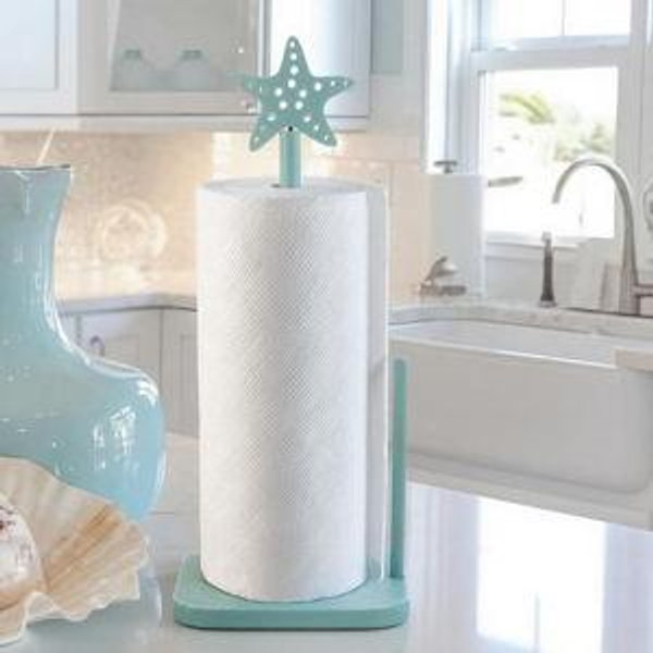 Starfish Paper Towel Holder, Grey-Green Starfish