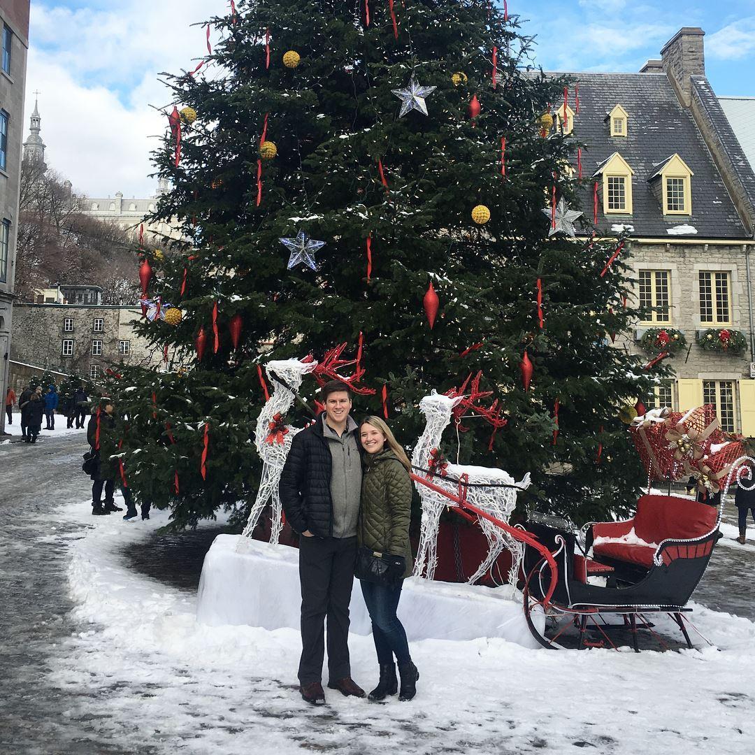 In Quebec City, Canada, for Heather's 60th birthday celebration (December 2017)