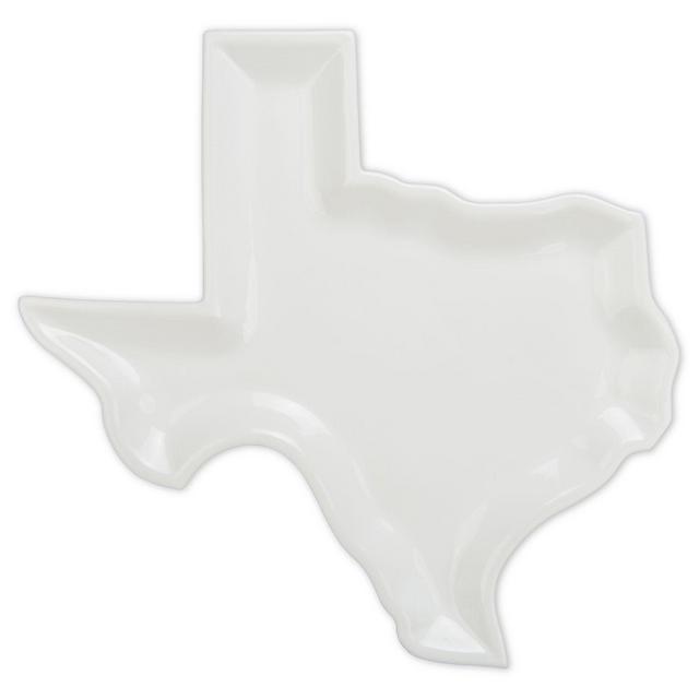 White Porcelain 13.25-Inch Texas Platter