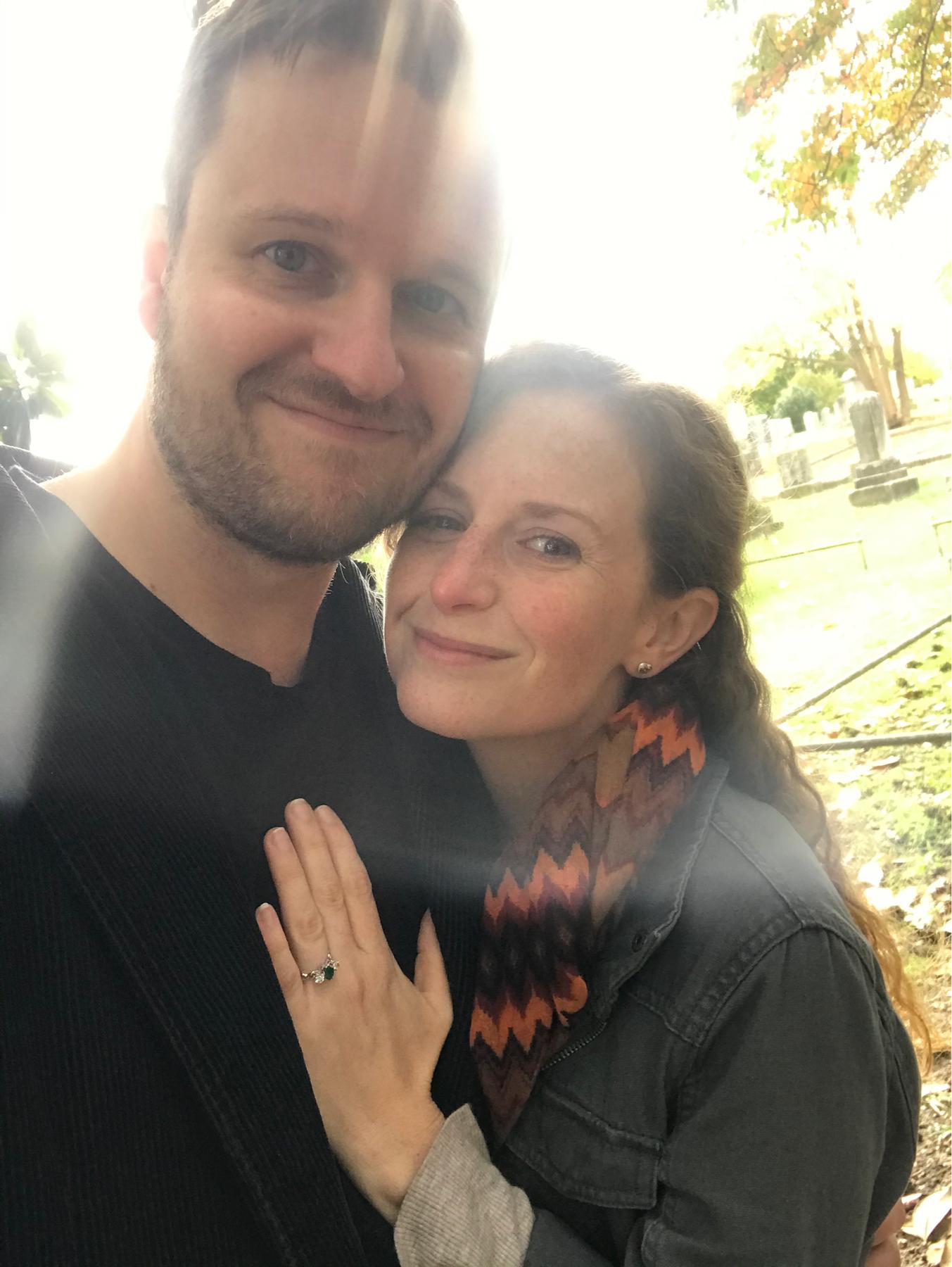 Engagement selfie 💙💚