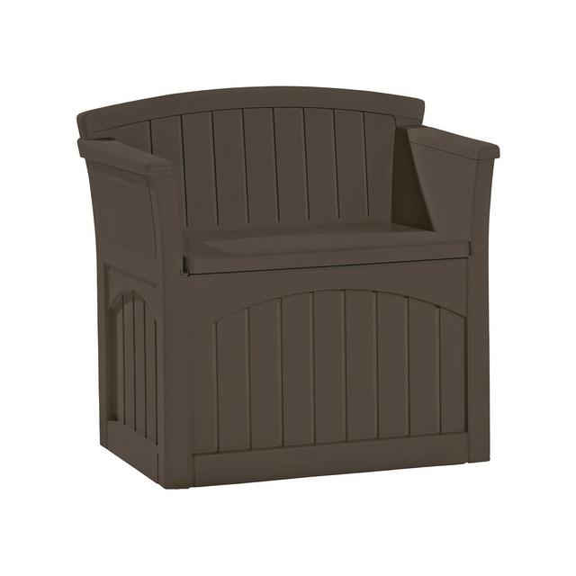 Resin Storage Patio Seat 31 Gallon Java - Brown - Suncast