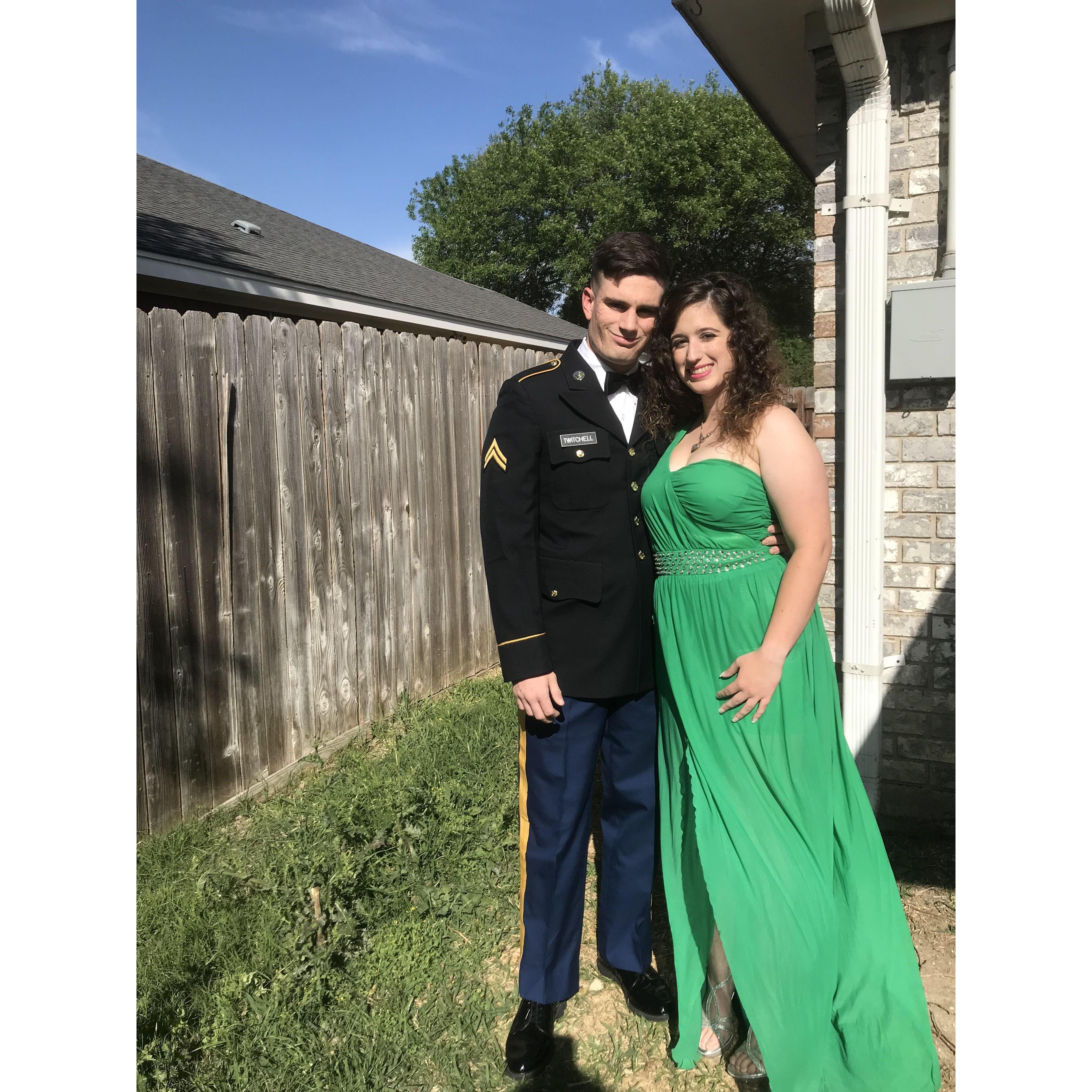 Our first military ball together