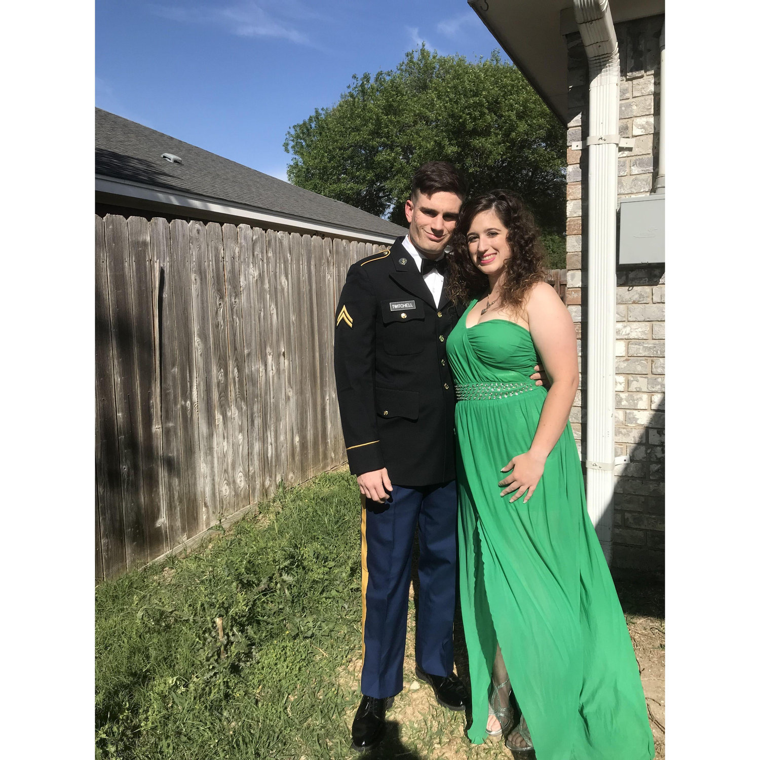 Our first military ball together
