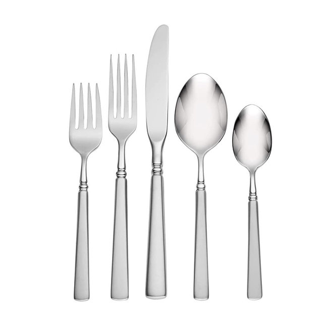 Oneida Satin Easton 20 Piece Fine, Service for 4 Flatware Set, 20PC FW, STAINLESS