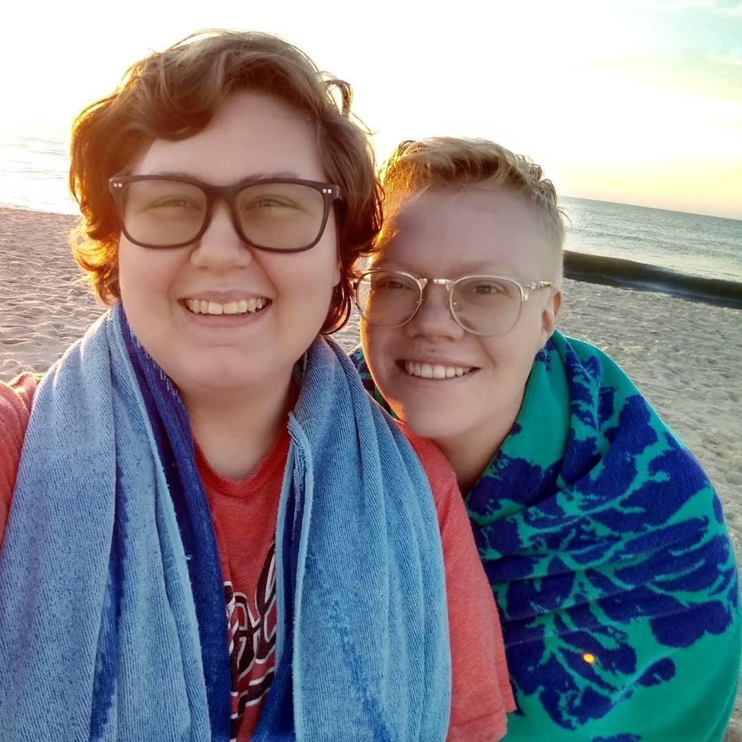 Catching the sunrise over the Atlantic Ocean on our first vacation to Assateague Island, now a yearly tradition.