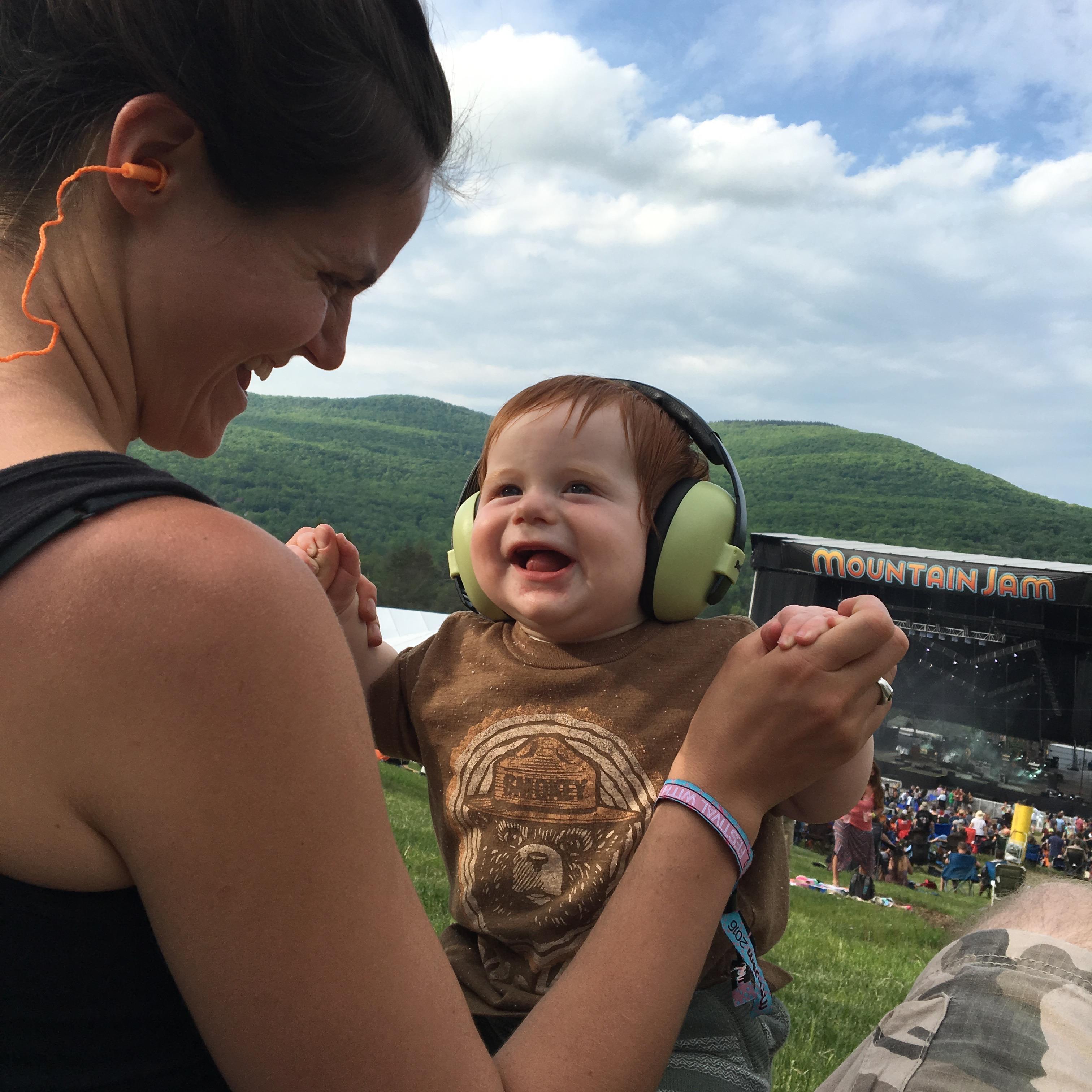Zeke's first music festival!!