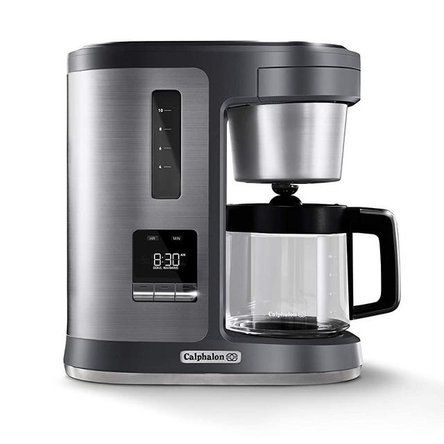 Calphalon Special Brew 10 Cup Coffee Maker, Dark Stainless Steel