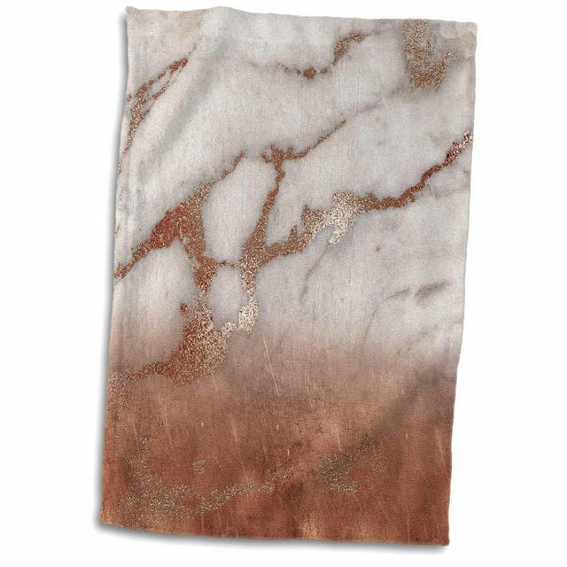 Image of Chic Trendy Marble Agate Gemstone Rock Quartz Hand Towel