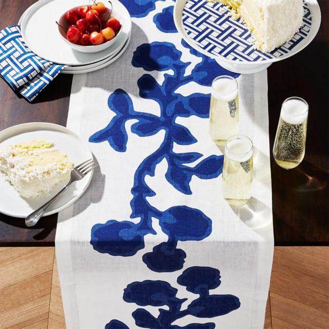 Indigo Vine 90" Table Runner