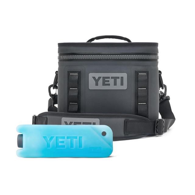 YETI Hopper Flip 8 Soft Cooler with YETI Ice 1 lb, Charcoal
