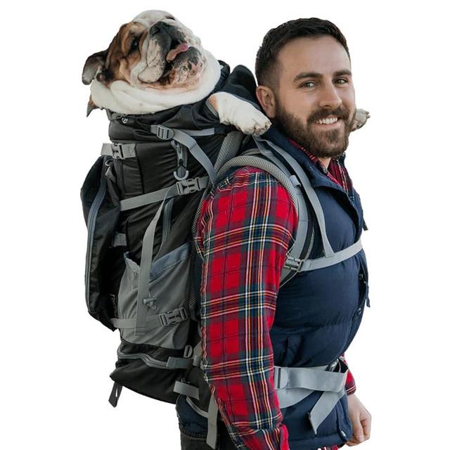 K9 Sport Sack | Kolossus Dog Carrier Backpack for Small and Medium Pets | Front Facing Adjustable Dog Backpack Carrier | Fully Ventilated | Veterinarian Approved (X-Large, Kolossus - Black)