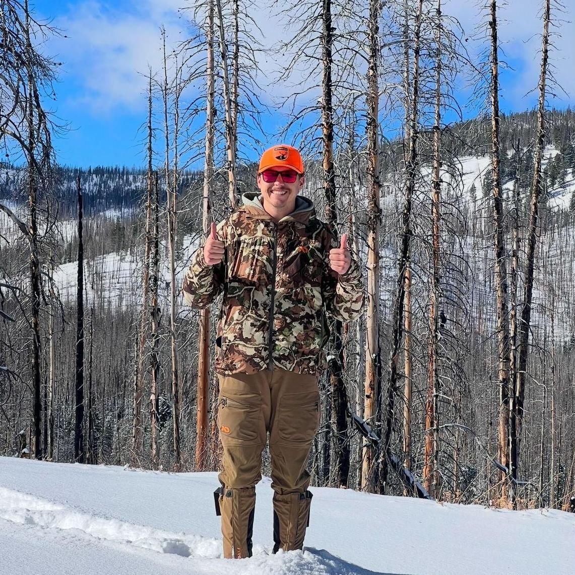 A snowy Sunday on a weekend hunt before heading home to make homemade lasagna soup.