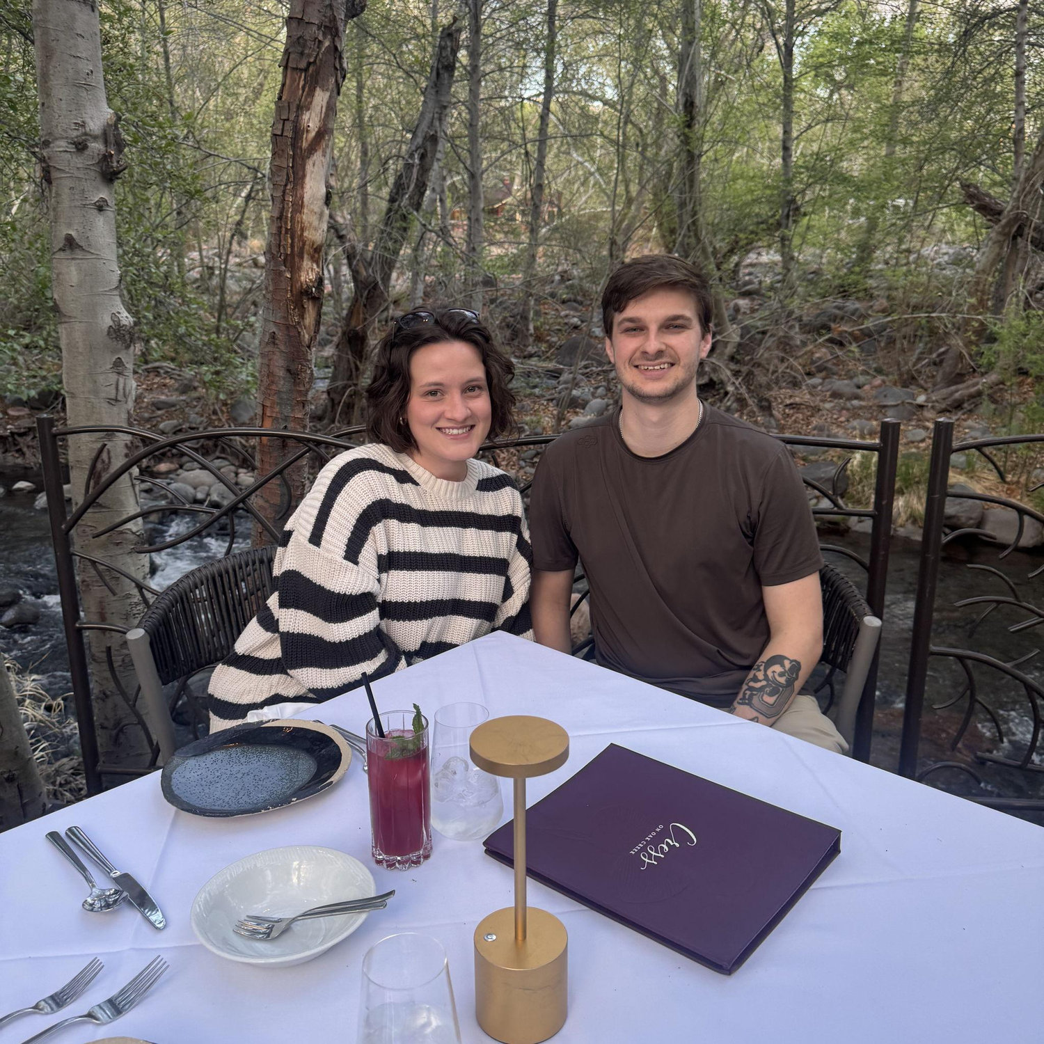 Engagement dinner in Sedona