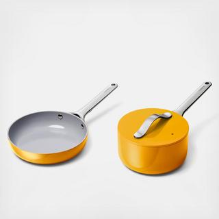 Mini Duo Non-Stick Ceramic Fry & Sauce Pan Set