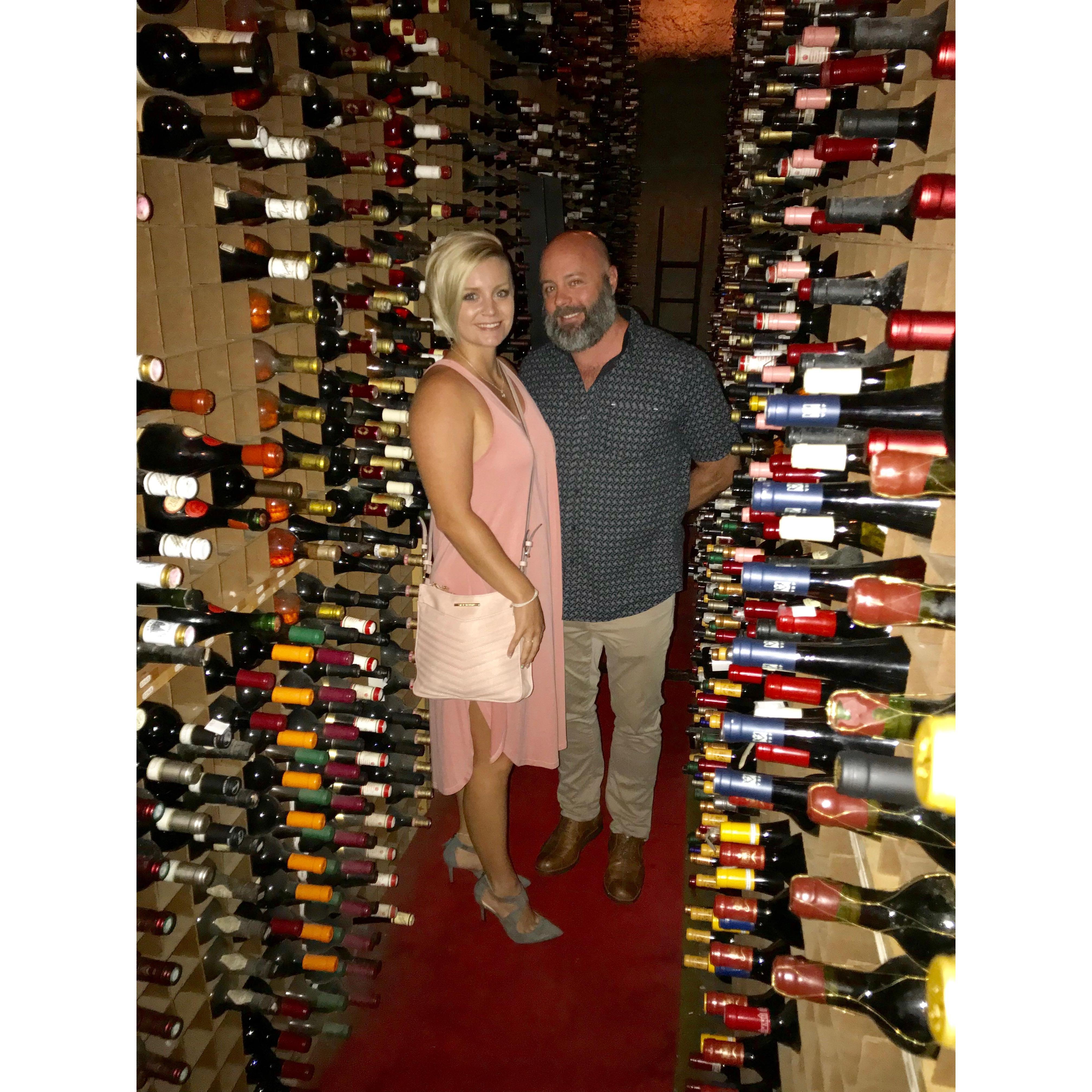 We love collecting wine! (June 2018 @ Bern's Steakhouse Wine Cellar)