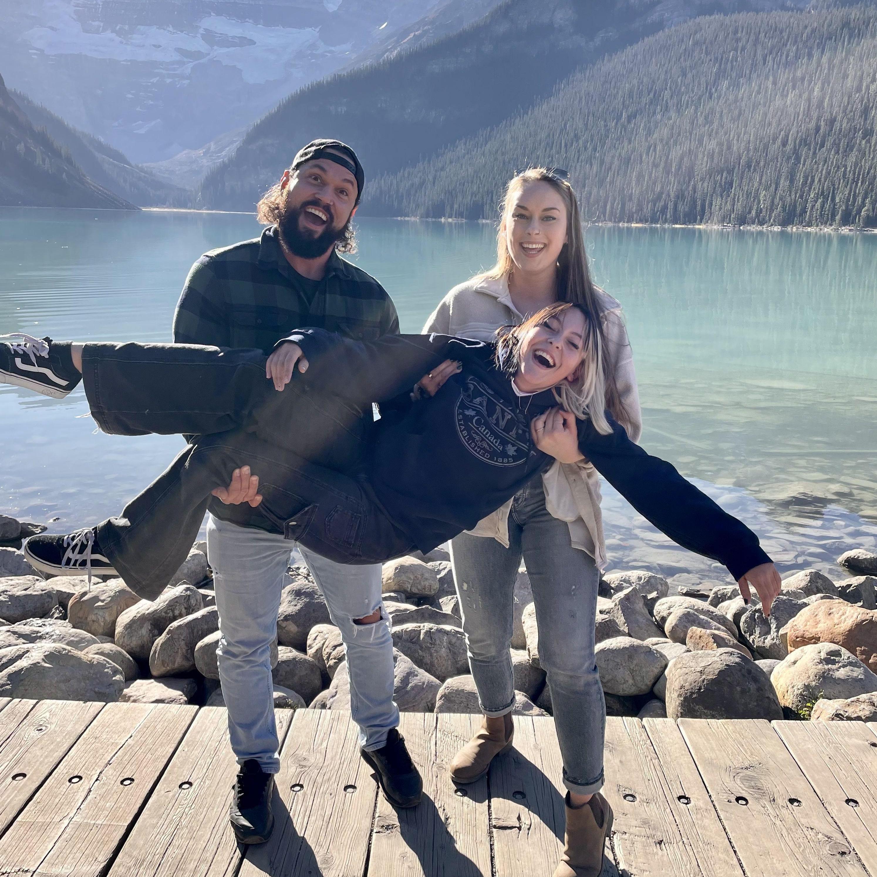 Moraine Lake, BC. A remake of our OG family photo