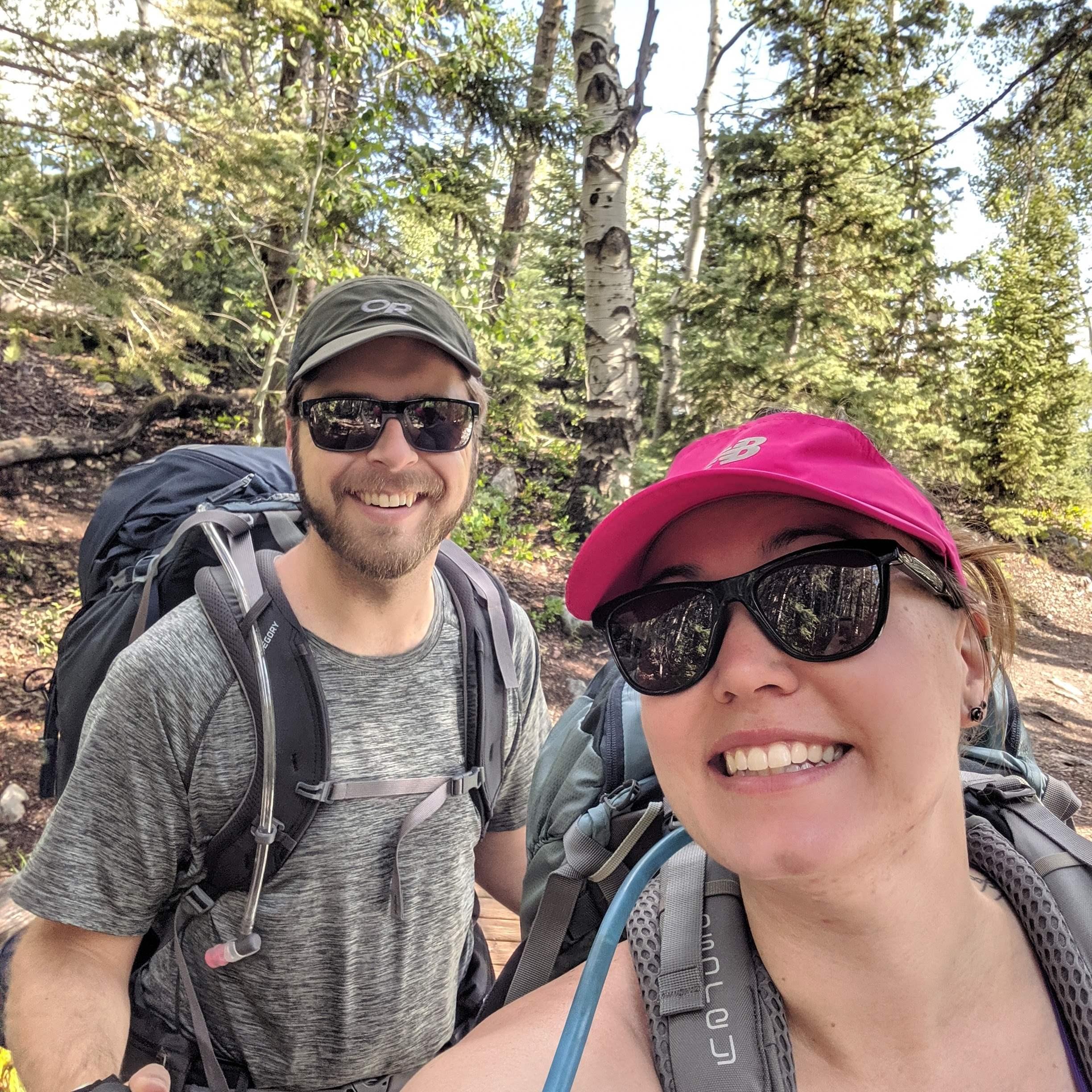 We love to backpack together. This particular trip to Great Basin is special to us because it was a much needed escape after going through the hardest event we've had together.