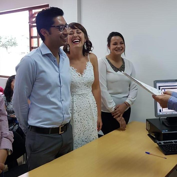 2019: Surprise - we're already married! Our legal courthouse ceremony was on May 2, 2019 in Cuenca. // ¡Sorpresa! Ya somos casados! Nuestra ceremonia civil fue el 2 de mayo, 2019 en Cuenca.
