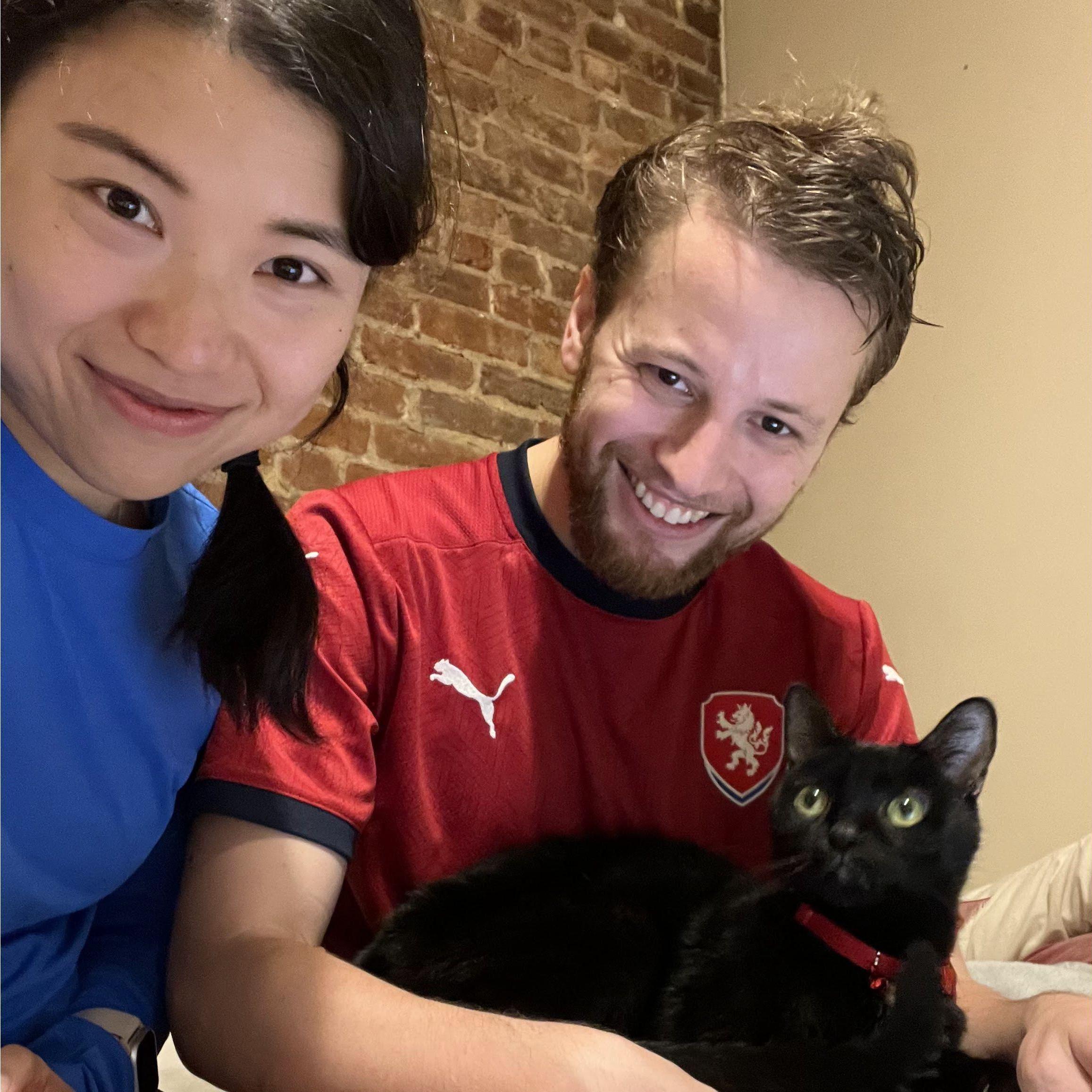 Aug 2020 - Feb 2021 (NYC): Family photo with beloved Maki