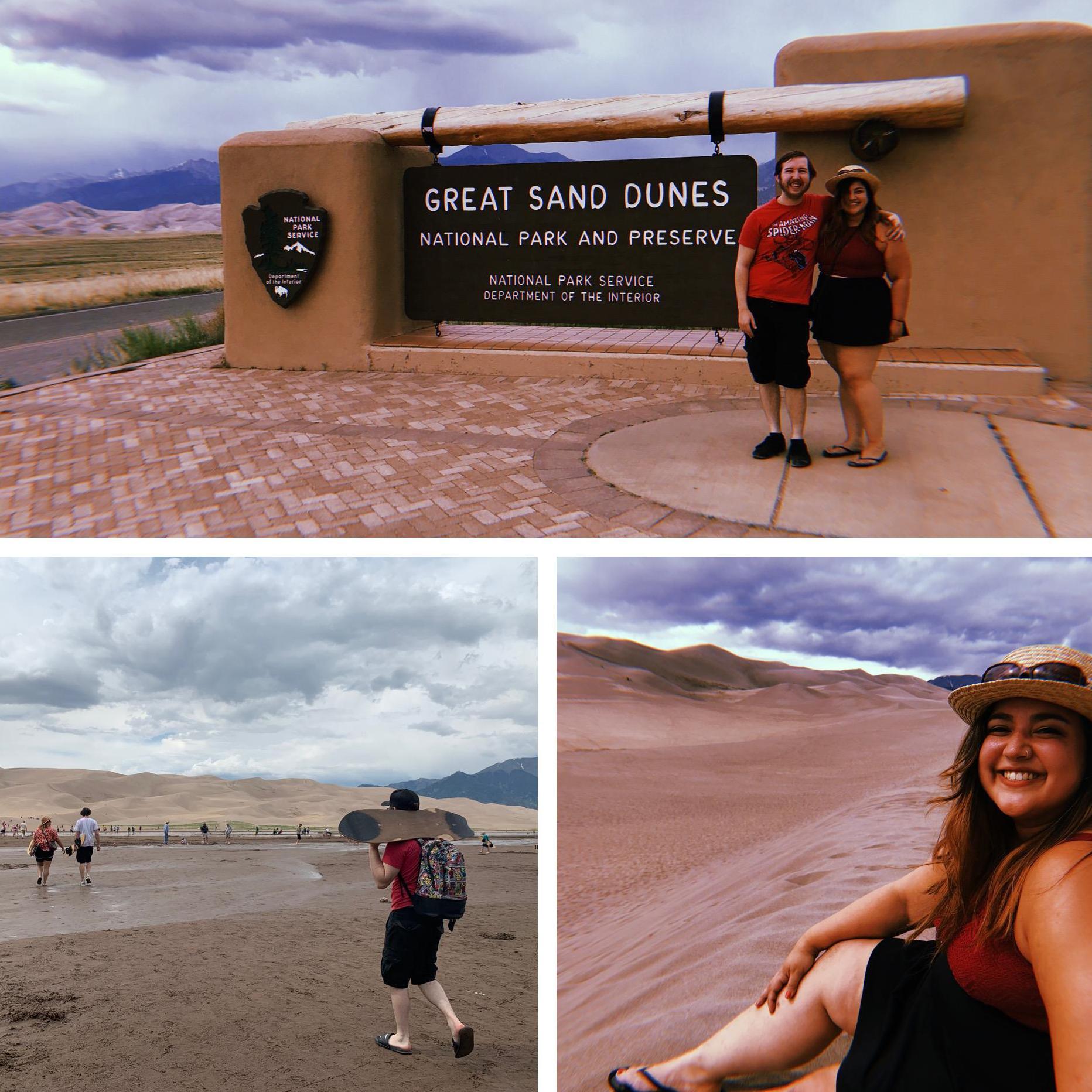 At the Great Sand Dunes National Park and Preserve in Colorado