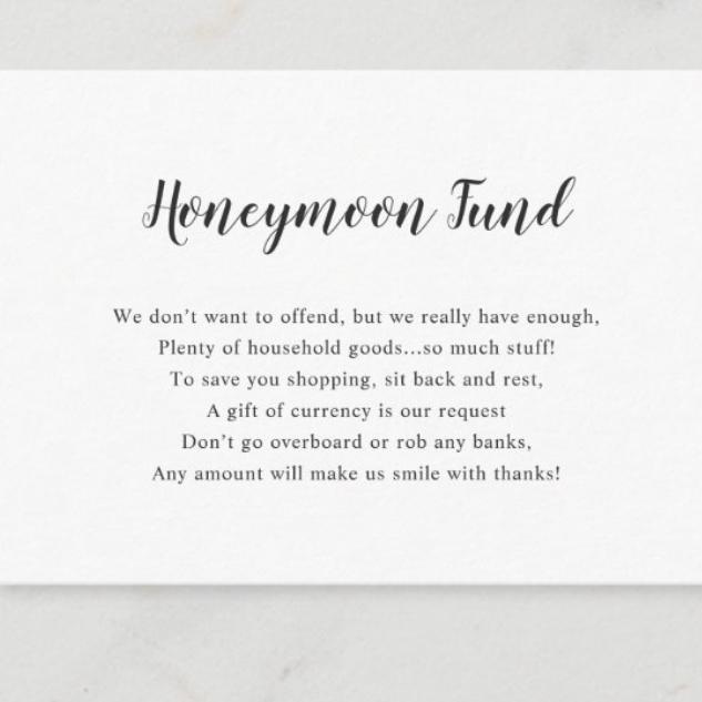 Honeymoon Fund
