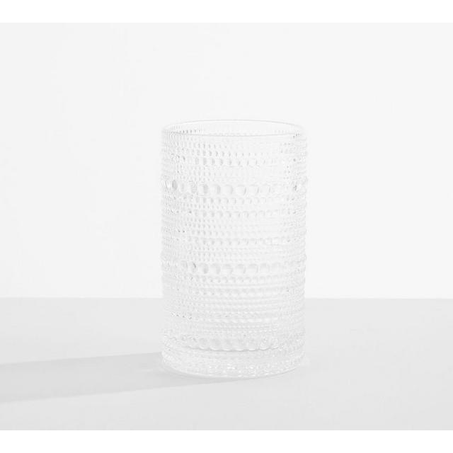 Jupiter Hobnail Tall Drinking Glass, 13 oz., Set of 6 - Clear