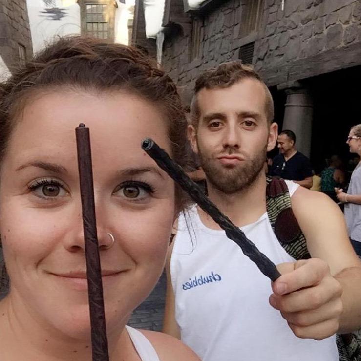 Meet the newest members of Ravenclaw and Gryffindor. Wizarding World of Harry Potter, Universal Studios, CA. June 2016.