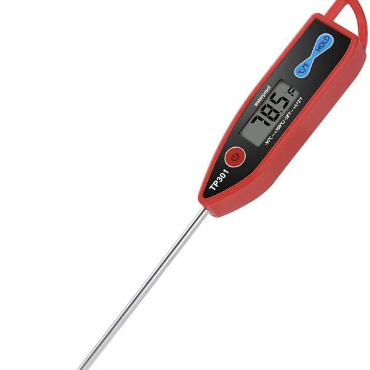 Digital Water Thermometer For Liquid, Candle, Instant Read With Waterproof  For Food, Meat, Milk, Long Probe