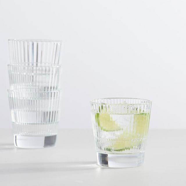 Astoria Optic Stackable Short Glasses, 12.5 oz - Set of 4