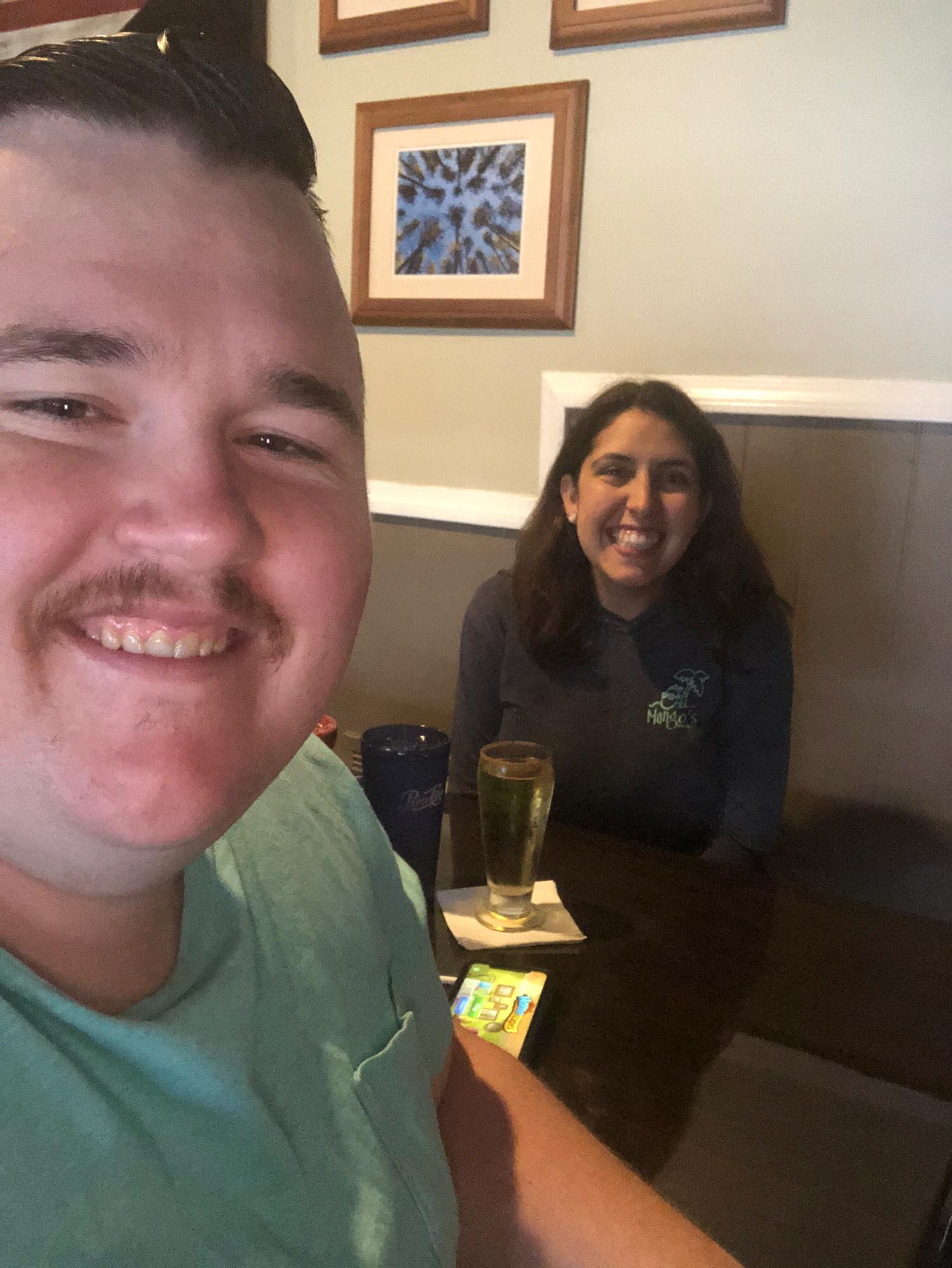 At our favorite restaurant Maxons!